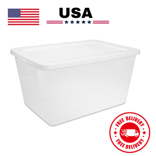 Sterilite clear plastic - sterilite, qt