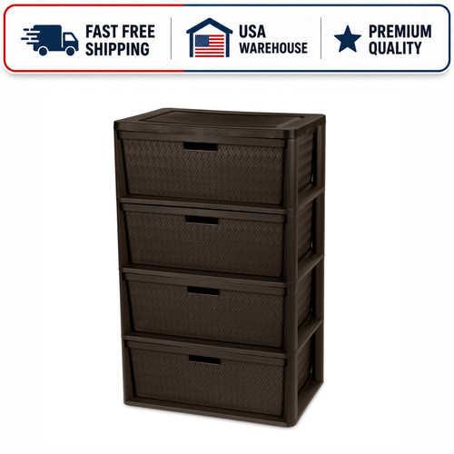Sterilite wide drawer tower - wide, 4