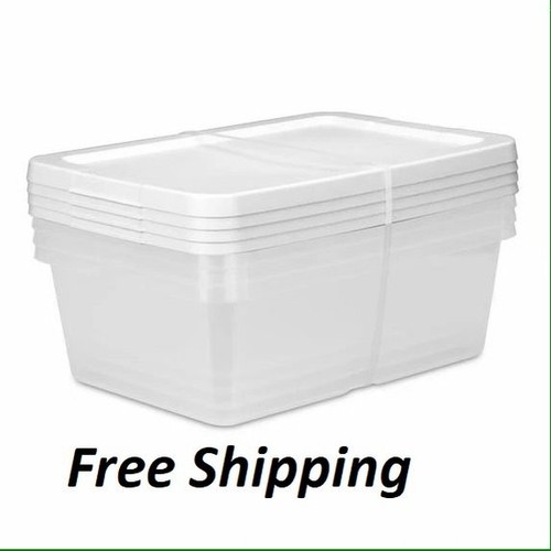 Quart storage boxes - (4),