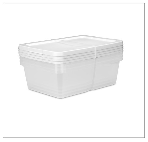 Quart storage boxes - (4), 12