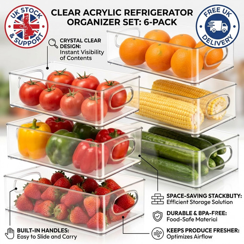 Pcs clear fridge - pcs, organizer