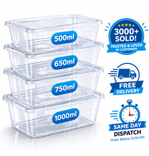 Plastic food containers - containers, with