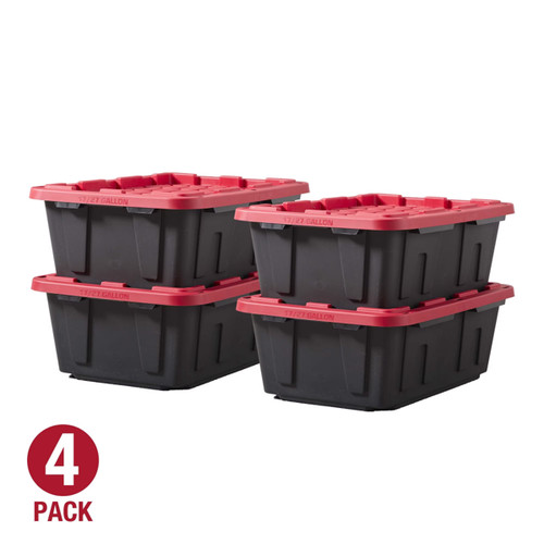 4pcs plastic storage stackable - 4pcs,