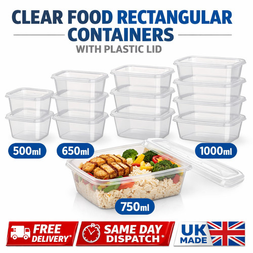 Plastic food containers - containers, with
