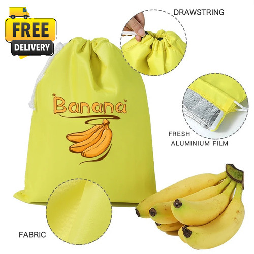 Banana storage bag tie - banana,