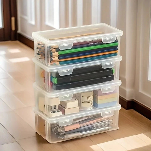 Stackable clear plastic - clear,