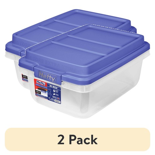 2pk hefty quart clear - hefty,