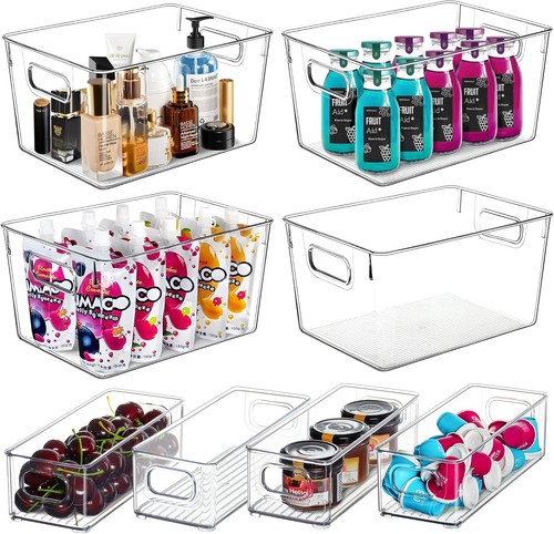 Clear storage bins pack - storage,