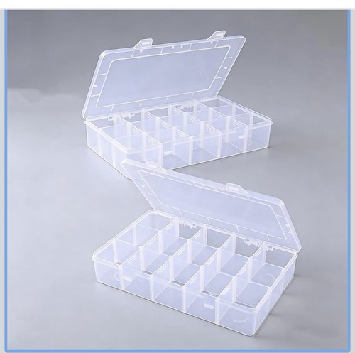 Plastic organizer box with - plastic,