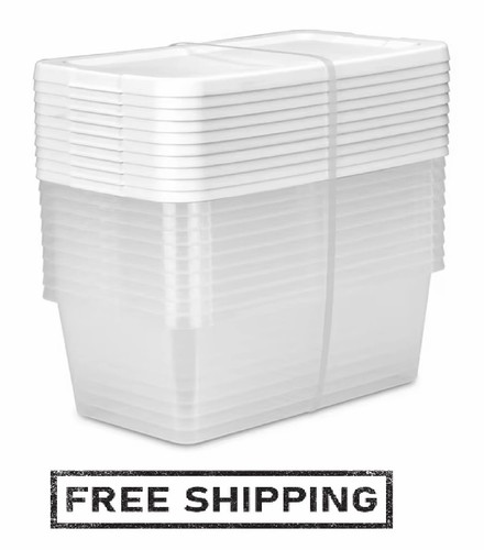 Sterilite clear storage - sterilite, 6