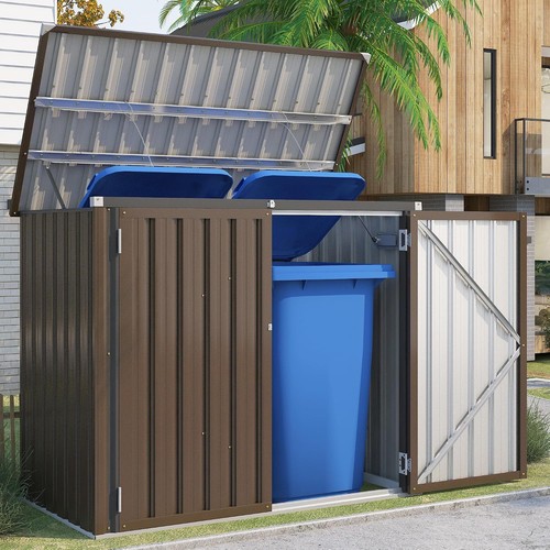 Outdoor trash can storage - outdoor,
